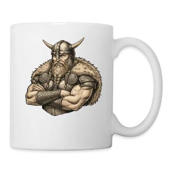 Légende viking viking marin Odin Raven Fighter - Mug blanc - blanc - Droite