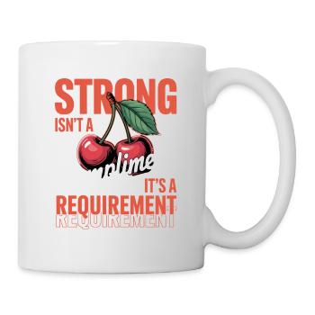 Women's Day Strong Isn't A Compliment - Mug - white - Right