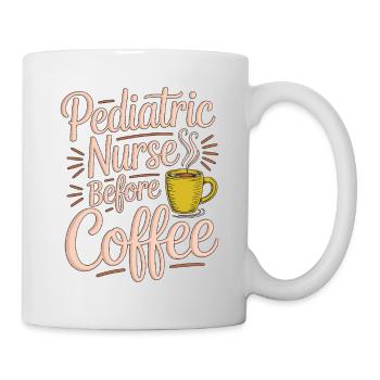 Pediatric Nurse Before Kids Nurse Coffee Lover - Tasse - Weiß - Rechts