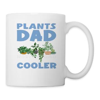 Pflanzen Papa Viel Cooler Lustig Fahter Gärtner - Tasse - Weiß - Rechts