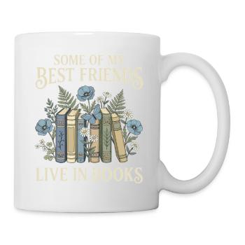 Book Lover Vintage Botanical Friends - Mug - white - Right