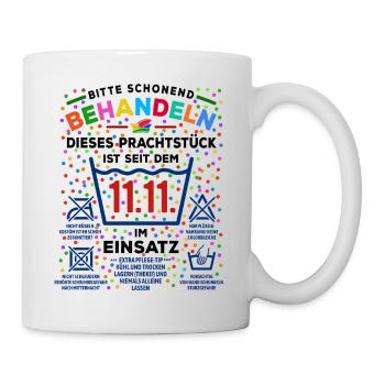 in use since 11.11. | Carnival Costume - Mug - white - Right