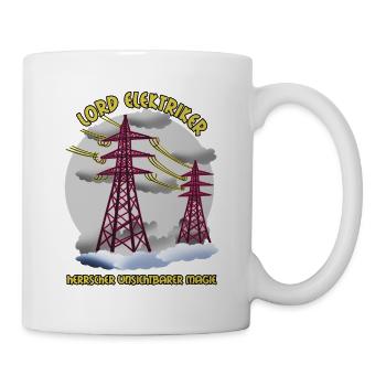 Lord Elektriker: Unsichtbare Magie - Tasse - Weiß - Rechts