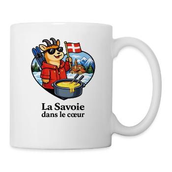 Savoie Fondue Alpen-Savoie im Herzen - Tasse - Weiß - Rechts