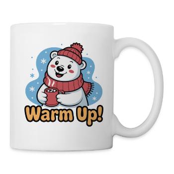 Warm Up Polar Bear Cozy - Tasse - Weiß - Rechts