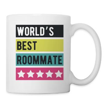 Stars rétro du meilleur colocataire du monde - Mug blanc - blanc - Droite