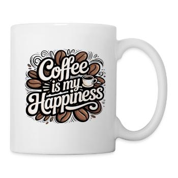 Le café est ma joie - Mug blanc - blanc - Droite