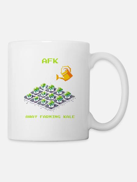 AFK beim Grünkohl | Gemüseanbau & Garten - Tasse - Weiß