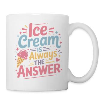 eiscreme Sprüche Eis Lustiges Kayak Geschenk - Tasse - Weiß - Rechts