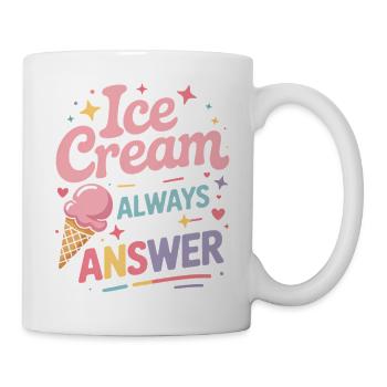 eiscreme Sprüche Eis Lustiges Kayak Geschenk - Tasse - Weiß - Rechts