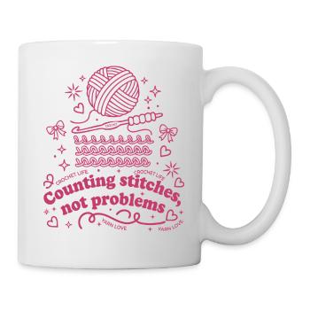 Maschen zählen und keine Probleme Häkelgarn Life Yarn - Tasse - Weiß - Rechts