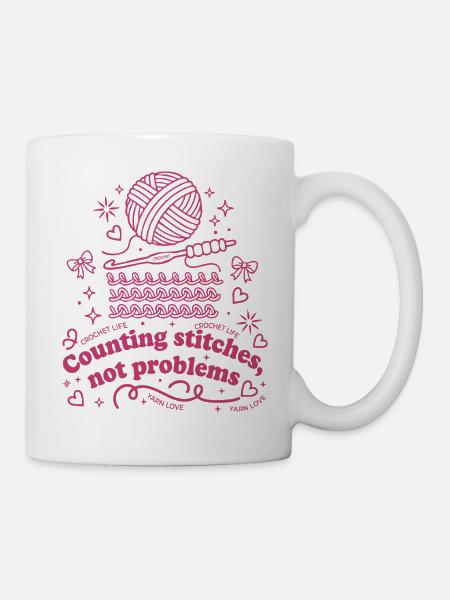 Maschen zählen und keine Probleme Häkelgarn Life Yarn - Tasse - Weiß