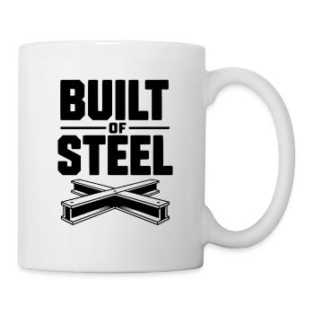 Aus Stahl gebaut - Tasse - Weiß - Rechts