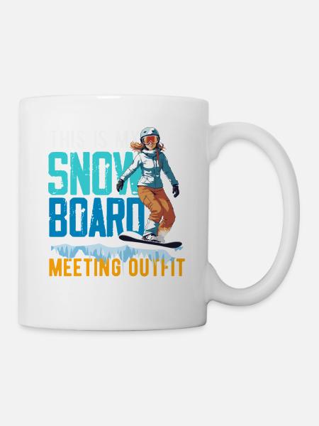 Snowboarden Snowboardtreffen Sessellift - Tasse - Weiß