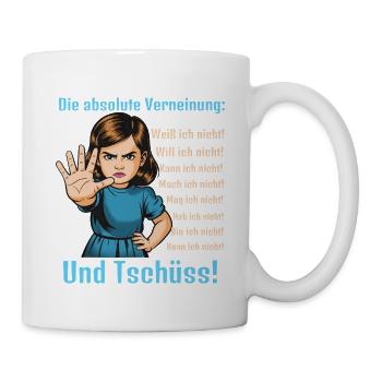 Nein Sagen – Grenzen Setzen - Tasse - Weiß - Rechts