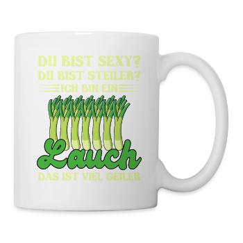 Gewichtheber DU BIST SEXY DU BIST STEILER Lustiges - Tasse - Weiß - Rechts