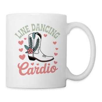 Line Dancing Sayings Funny Line Dance Gift - Mug - white - Right
