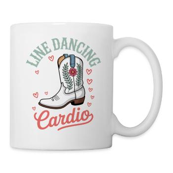Line Dancing Sayings Funny Line Dance Gift - Mug - white - Right
