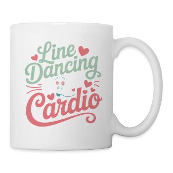 Line Dancing Sayings Funny Line Dance Gift - Mug - white - Right