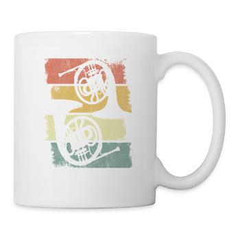 French Horns Drawing - Mug - white - Right