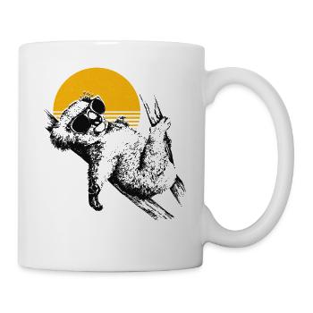 Chilliger Koala Sonnenuntergang - Tasse - Weiß - Rechts
