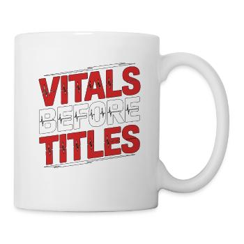 ICU Nurse Vitals Before Titles Acute Care Nurse - Mug - white - Right
