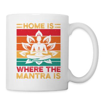 Yoga Home Is Where The Mantra Is Funny Yoga - Mug - white - Right