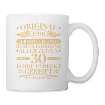 Année 1996 Année de fabrication Légende 30e anniversaire - Mug blanc - blanc - Droite