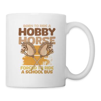 Bus scolaire Hobby Horse - Mug blanc - blanc - Droite