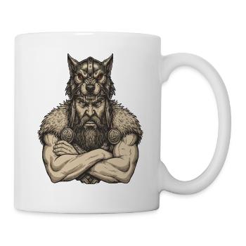 Légende viking viking marin Odin Raven Fighter - Mug blanc - blanc - Droite