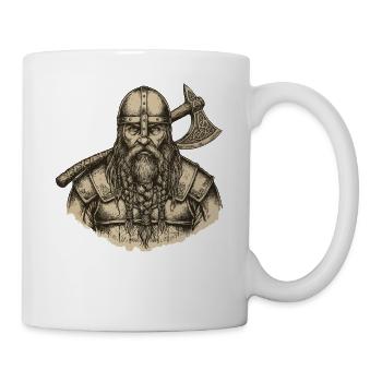 Légende viking viking marin Odin Raven Fighter - Mug blanc - blanc - Droite