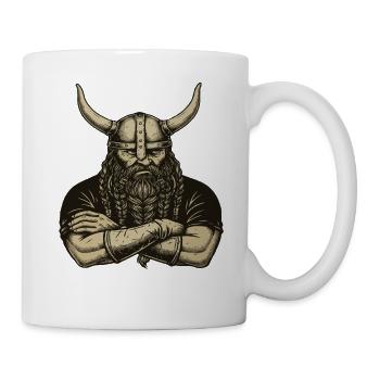 Légende viking viking marin Odin Raven Fighter - Mug blanc - blanc - Droite