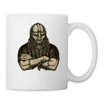 Légende viking viking marin Odin Raven Fighter - Mug blanc - blanc - Droite
