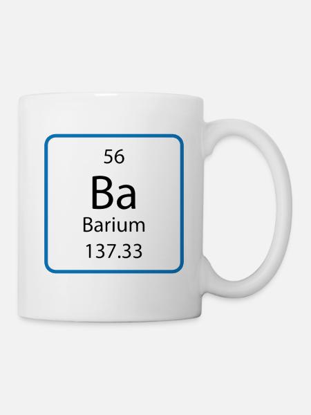 Ba Chemistry Periodic Table - Tasse - Weiß