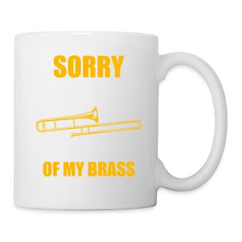 Désolé, j’ai fait un tonnerre de trombone, tromboniste, tromboniste - Mug blanc - blanc - Droite