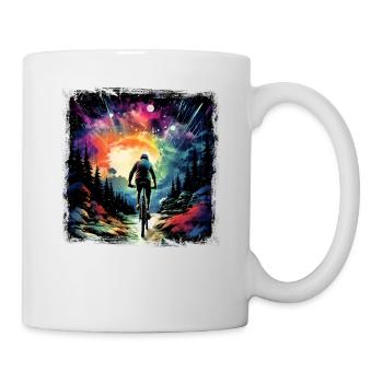 Mountainbike Retro - Tasse - Weiß - Rechts