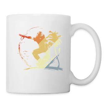 Style vintage graphique du skateboard - Mug blanc - blanc - Droite