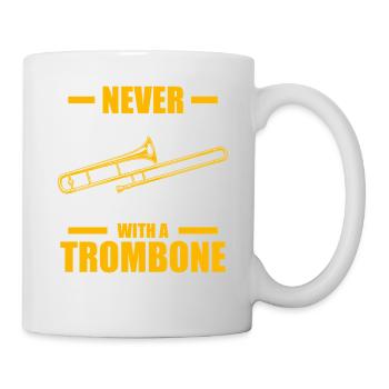 Vieil homme avec un tromboniste tromboniste - Mug blanc - blanc - Droite