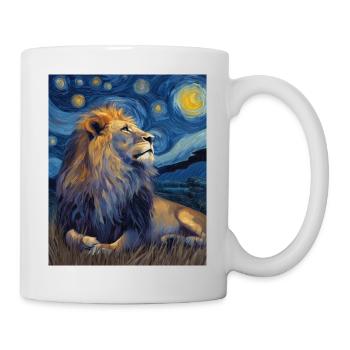 Lion Van Gogh - Mug - white - Right