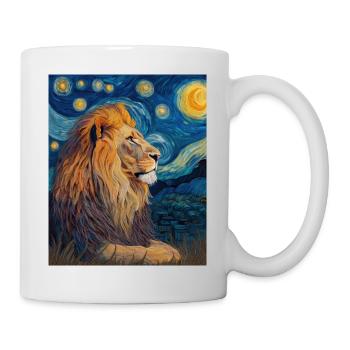 Lion Van Gogh - Mug - white - Right