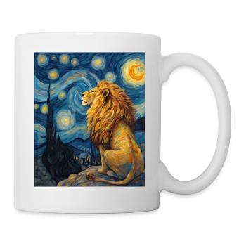 Lion Van Gogh - Mug - white - Right