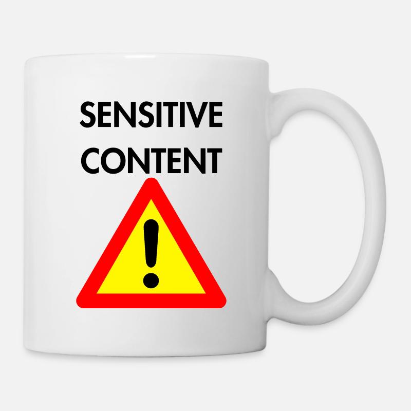 Sensitive Content - Mug - white