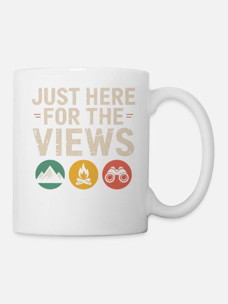 Aussicht: Erster Outdoor-Abschlag - Tasse - Weiß