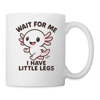 Axolotl disant un mème Humour Petites jambes drôles - Mug blanc - blanc - Droite