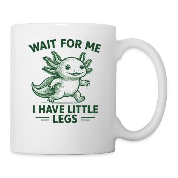 Axolotl disant un mème Humour Petites jambes drôles - Mug blanc - blanc - Droite