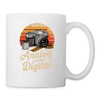 Photographie numérique rétro Beats Analog - Mug blanc - blanc - Droite