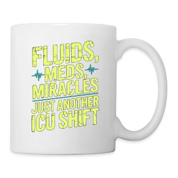 Soins intensifs Infirmière Fluides Médicaments Miracles Soins intensifs - Mug blanc - blanc - Droite