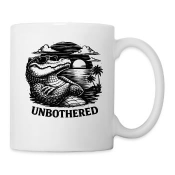 Un T-shirt Rétro Drôle Drôle Crocodile Insouciant - Mug blanc - blanc - Droite