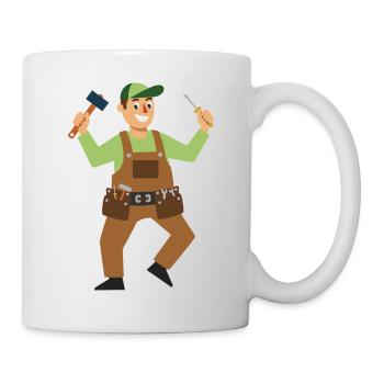 Working Hero Craftsman - Mug - white - Right