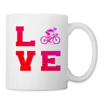 Clear road bike message - Mug - white - Right